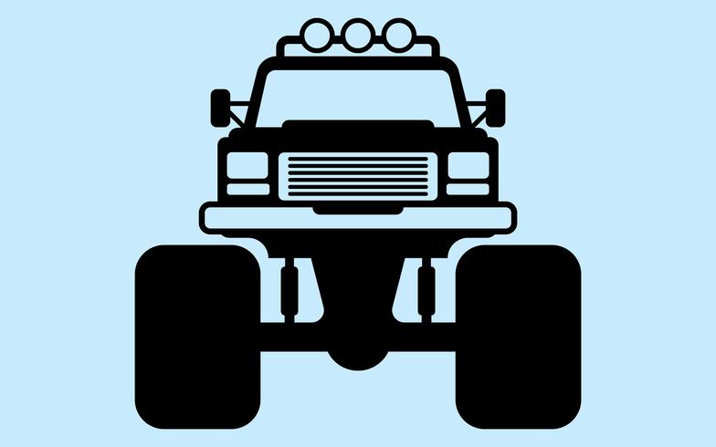 Retro car silhouette vector