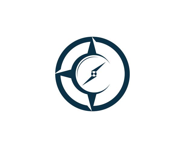 Compass logo and symbol template icon vector image 