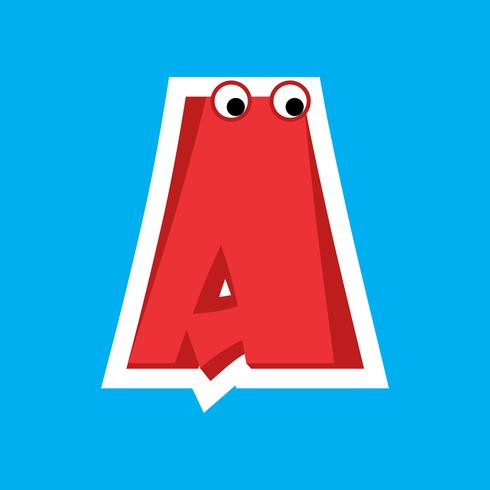 Alphabet Cartoon Font For Kids