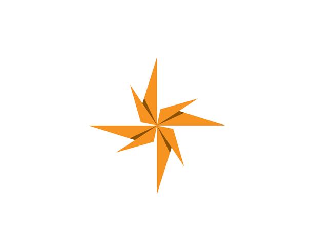Compass logo and symbol template icon vector image 