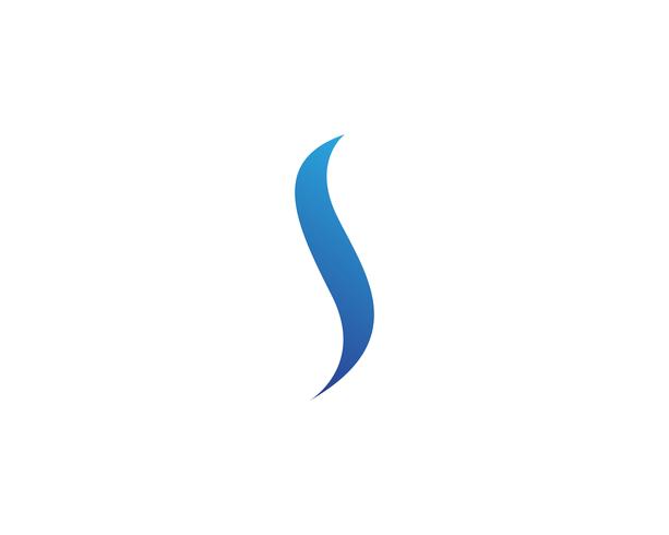 S azul logo y símbolos plantilla vector