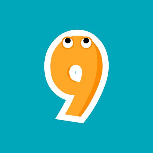 Alphabet Cartoon Font For Kids vector