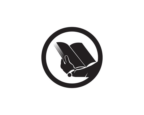 Book reading logo and symbols template icons app vector