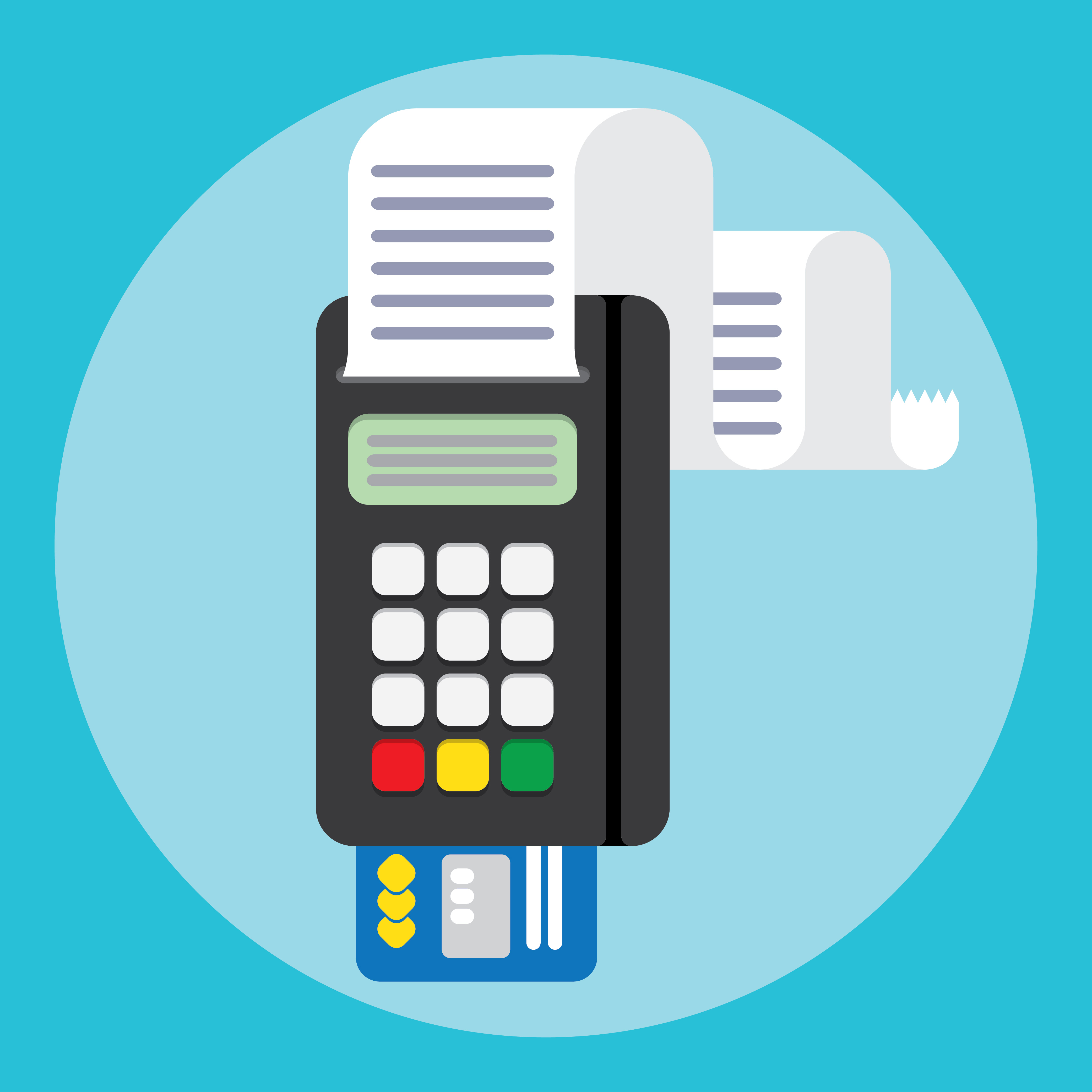 Pos terminal in flat style. payment. 578641 Vector Art at Vecteezy