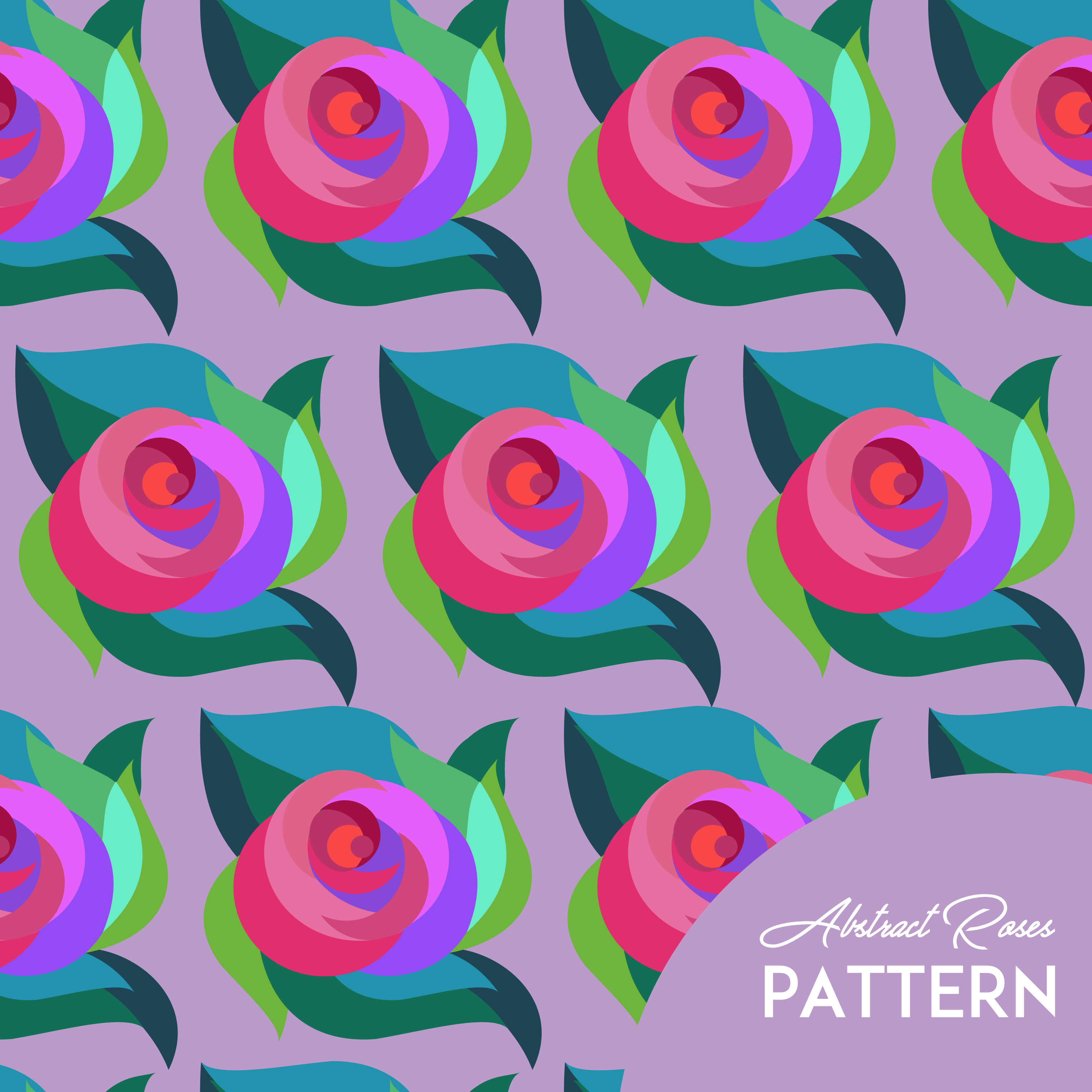 Abstract Rose Pattern 578643 Vector Art at Vecteezy