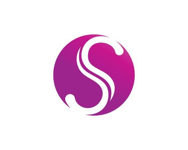 S logo y símbolos iconos vectoriales de plantilla vector