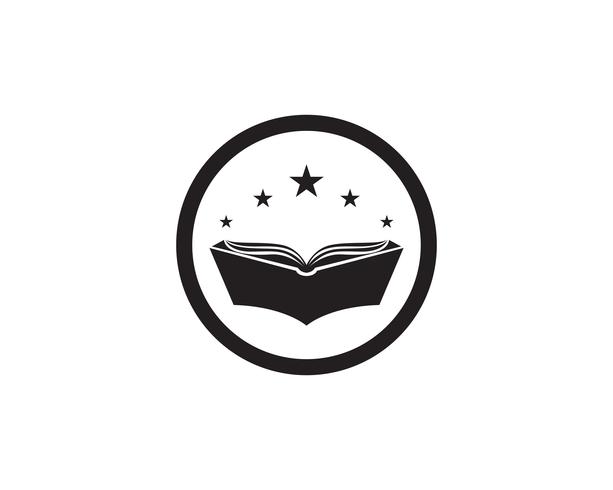 Libro de lectura logo y símbolos de la aplicación de iconos de plantilla vector