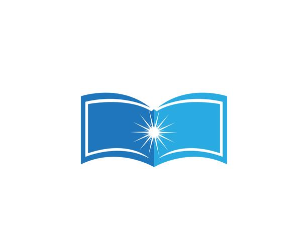 Libro de lectura logo y símbolos de la aplicación de iconos de plantilla vector