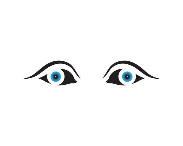 eye care logo and symbols template icons vector