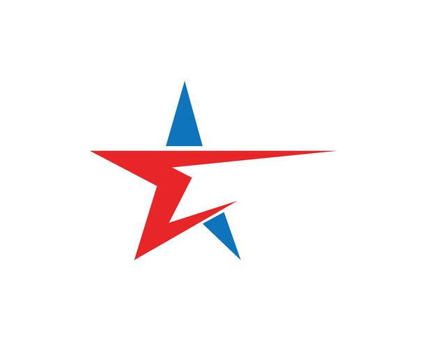 Plantilla de logotipo de Star falcon vector iconos de aplicación