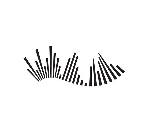 sound wave ilustration logo vector icon template