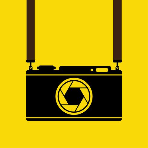 Retro camera, vector illustration