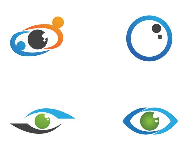 Eye care logo and symbols template vector icons app