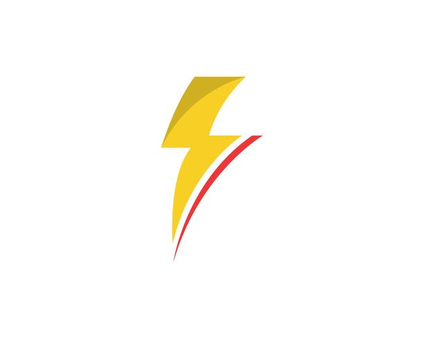 Flash power thunderbolt iconos vectoriales vector