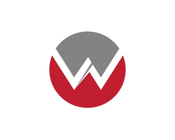 W Letter Logo Business Template Vector icon