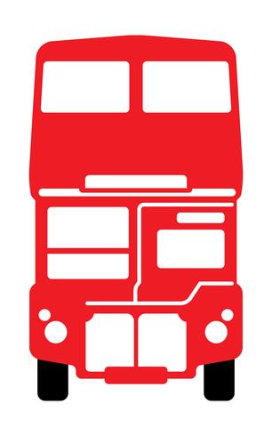 London double-decker bus vector