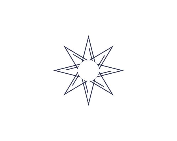 Star logo template vector icon illustration design.