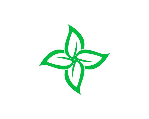 green leaf ecology nature element vector icon,