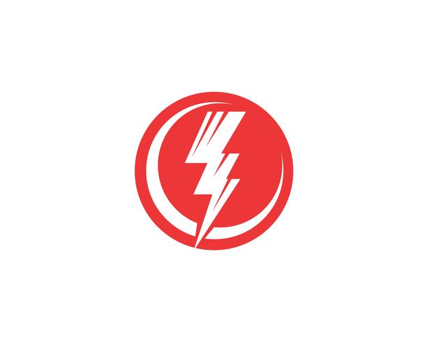 Flash power thunderbolt iconos vectoriales vector