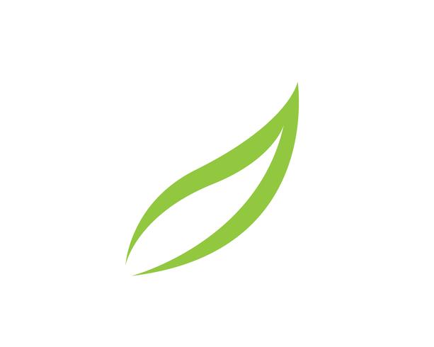 Logotipos de ecología de hoja de árbol verde. vector