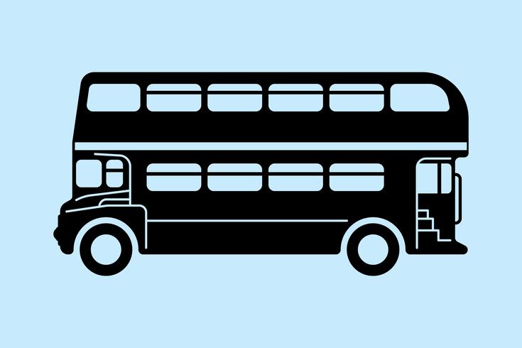 London double-decker bus vector