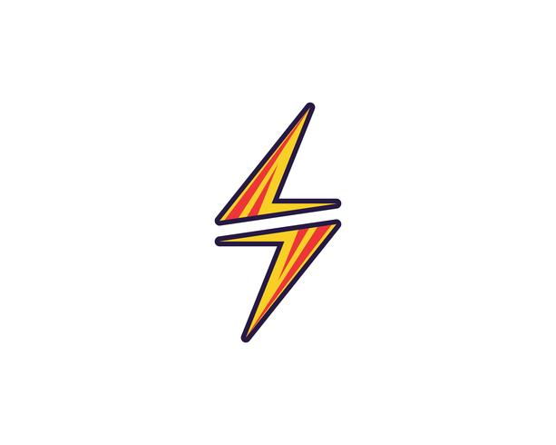 Flash power thunderbolt icons vector