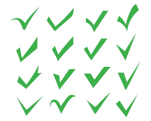 Check mark icons vector image