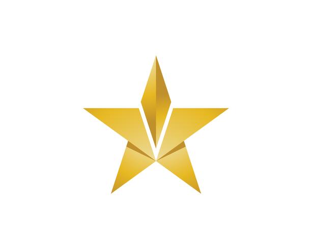 Diseño del ejemplo del icono del vector de la plantilla del logotipo de la estrella