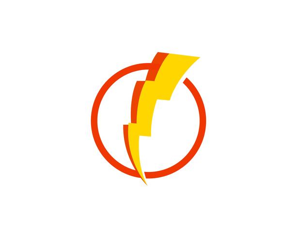 Flash power thunderbolt iconos vectoriales vector
