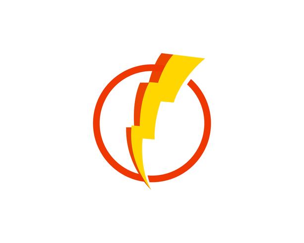Flash power thunderbolt icons vector