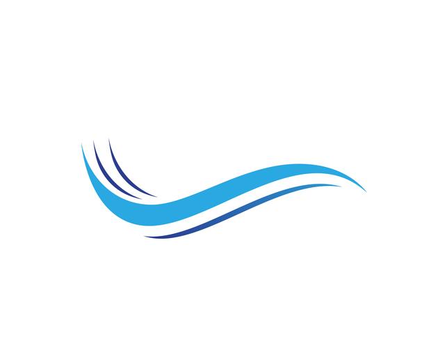 Water Wave symbol and icon Logo Template vector. vector