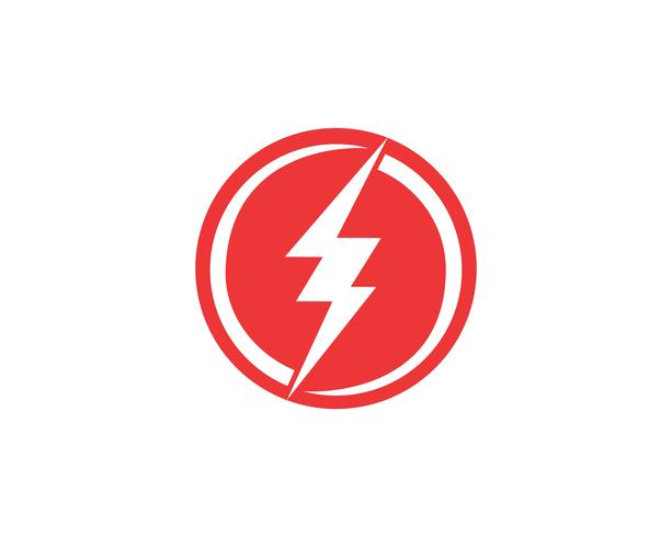 Flash power thunderbolt iconos vectoriales vector