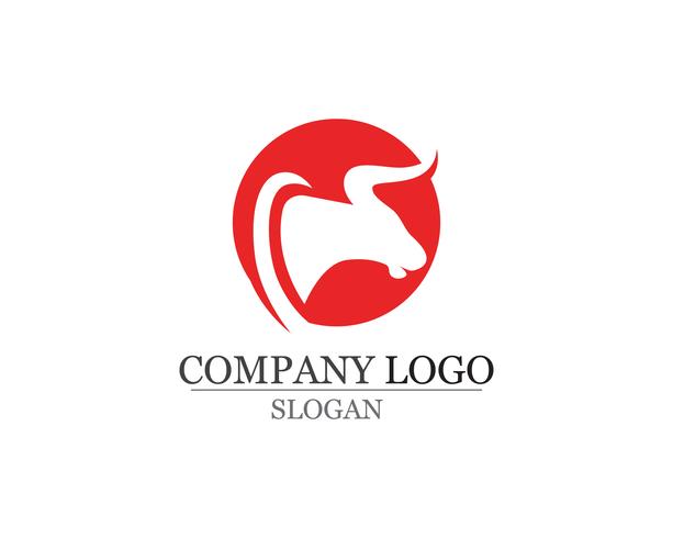 Bull horn logo and symbols template icons 579459 Vector Art at Vecteezy