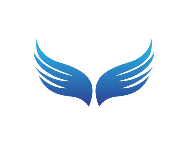 Wings bird sign abstract template icons app vector