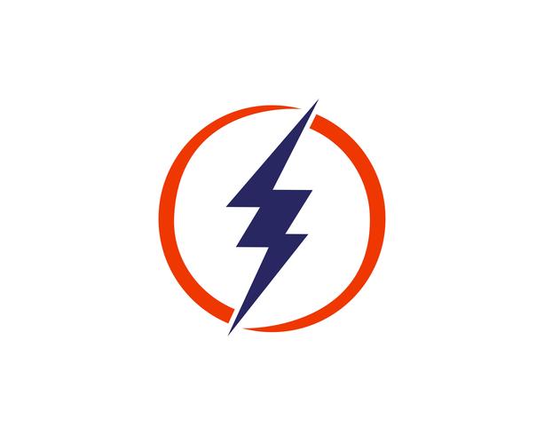 Flash power thunderbolt iconos vectoriales vector