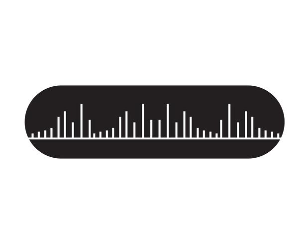 sound wave ilustration logo vector icon template