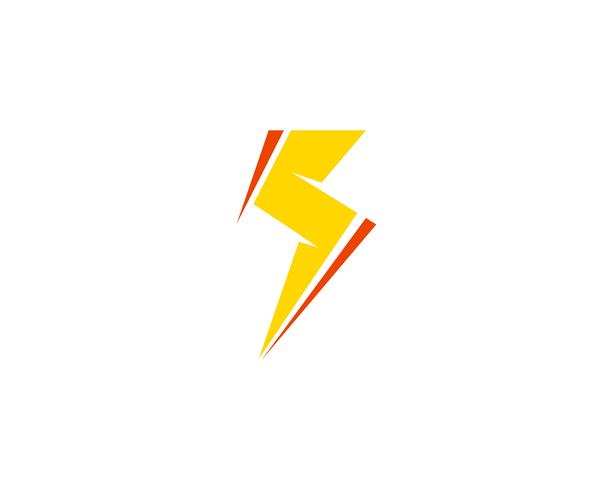 Flash power thunderbolt iconos vectoriales vector