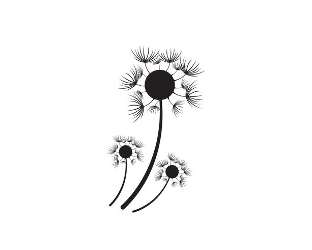 Dandelion vector illustration designs