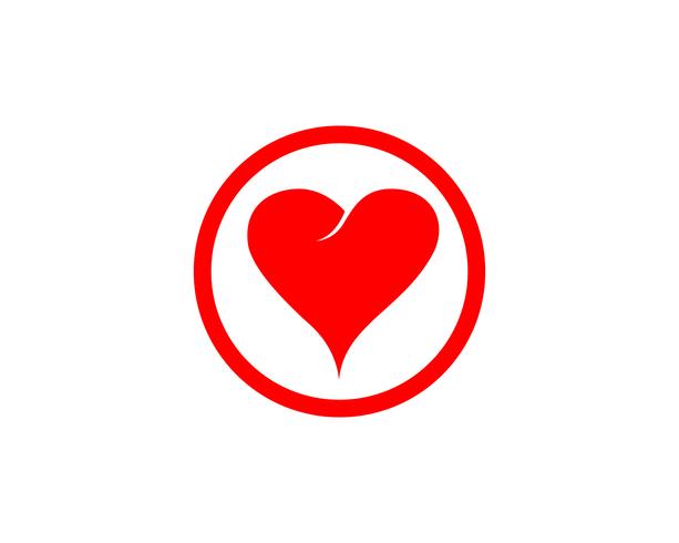 Amor Logo y símbolos iconos vectoriales de plantilla vector