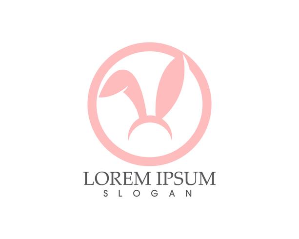 Rabbit Logo template vector icon design