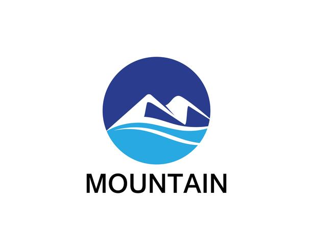 Minimalist Landscape Mountain logo design inspirations vector