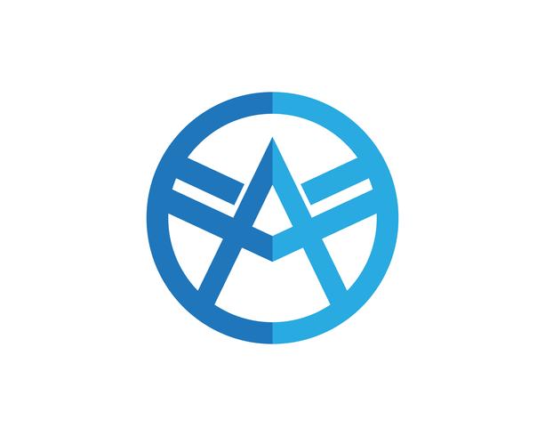 Un icono del vector de la plantilla del logotipo de la letra