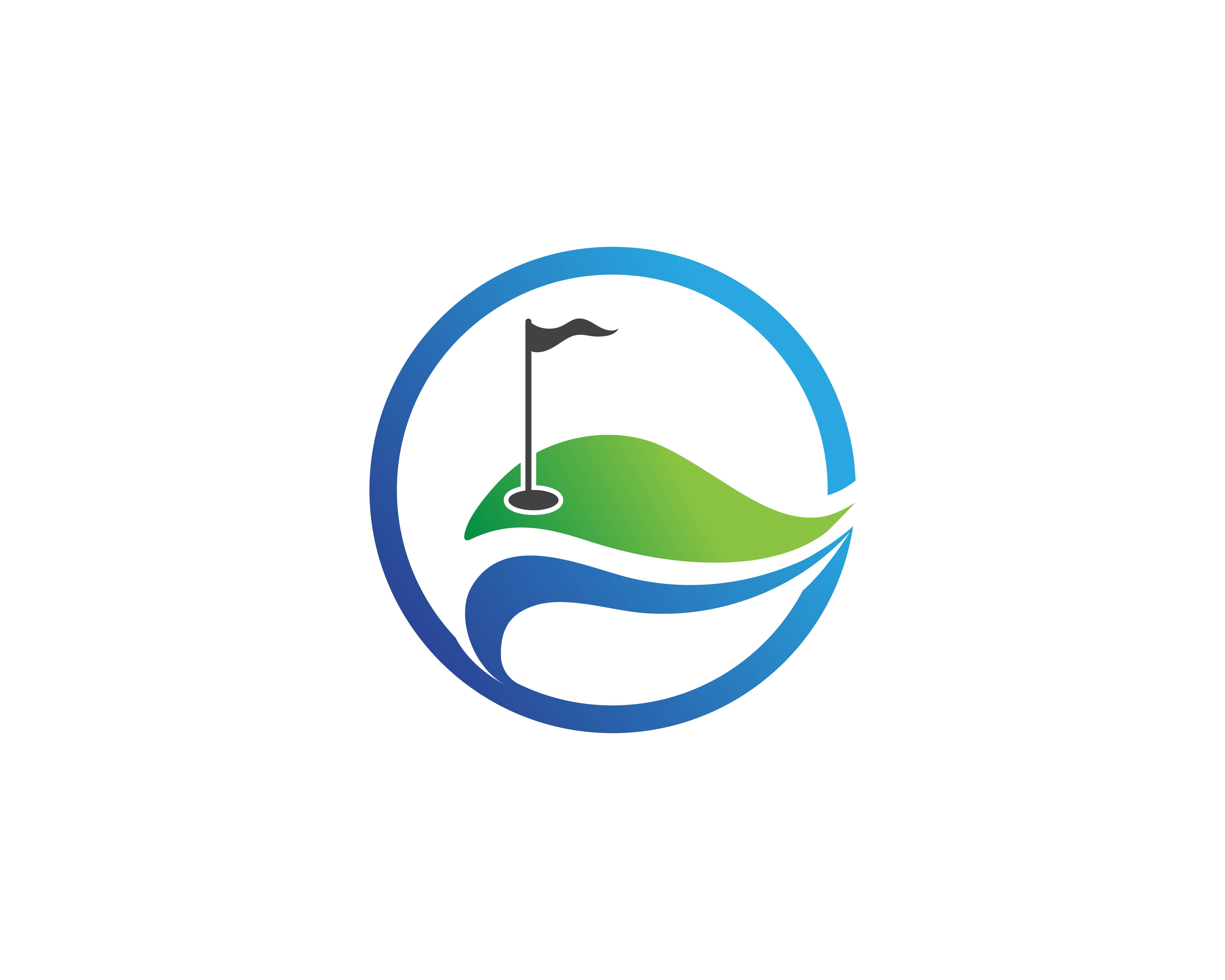 Golf club icons symbols elements and logo vector images 579797 Vector ...