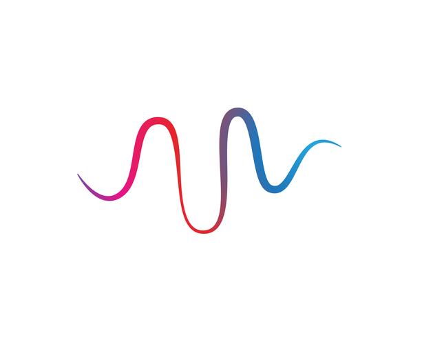 icono de vector de la insignia de la onda de sonido ilustración