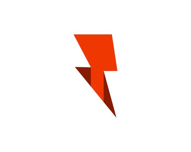 Flash power thunderbolt icons vector