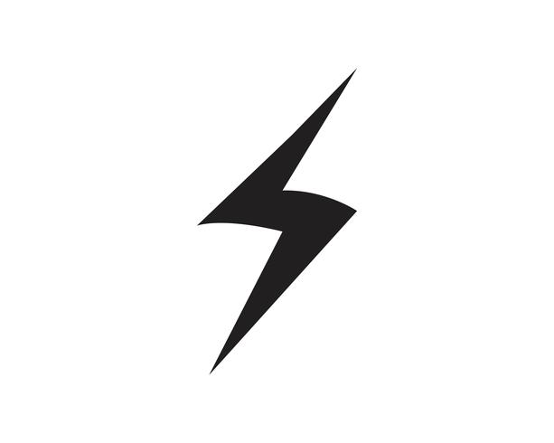 Flash thunderbolt Template vector icon illustration vector