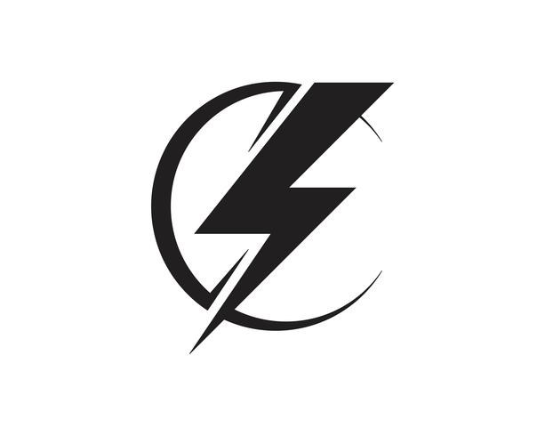 Flash thunderbolt Template vector icon illustration vector