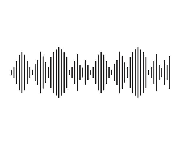 Sound waves vector illustration