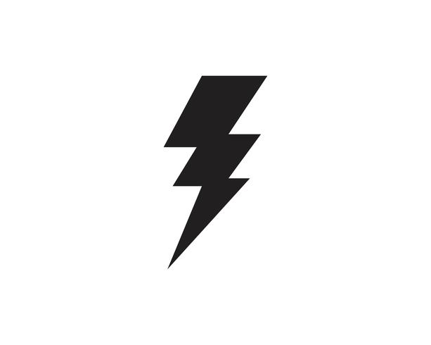 Flash thunderbolt Template vector icon illustration vector