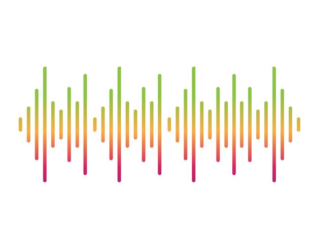 Sound waves vector illustration